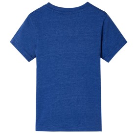 Kinder-T-Shirt Dunkelblau Melange 104