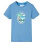 Kinder-T-Shirt Mittelblau 128 Kinder-T-Shirt Mittelblau 128