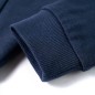 Kinder-Kapuzenpullover Marineblau Melange und Orange 92 Kinder-Kapuzenpullover Marineblau Melange und Orange 92