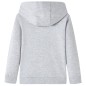 Kinder-Kapuzenpullover Grau Melange und Orange 140 Kinder-Kapuzenpullover Grau Melange und Orange 140