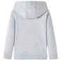 Kinder-Kapuzenpullover Grau Melange und Orange 116 Kinder-Kapuzenpullover Grau Melange und Orange 116