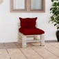 vidaXL Outdoor-Mittelsofa Paletten mit Kissen Kiefernholz vidaXL Outdoor-Mittelsofa Paletten mit Kissen Kiefernholz