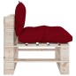 vidaXL Outdoor-Mittelsofa Paletten mit Kissen Kiefernholz vidaXL Outdoor-Mittelsofa Paletten mit Kissen Kiefernholz