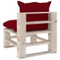 vidaXL Outdoor-Mittelsofa Paletten mit Kissen Kiefernholz vidaXL Outdoor-Mittelsofa Paletten mit Kissen Kiefernholz