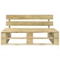 Garten-Mittelsofa aus Paletten Grün Imprägniertes Kiefernholz Garten-Mittelsofa aus Paletten Grün Imprägniertes Kiefernholz