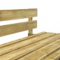 Garten-Mittelsofa aus Paletten Grün Imprägniertes Kiefernholz Garten-Mittelsofa aus Paletten Grün Imprägniertes Kiefernholz
