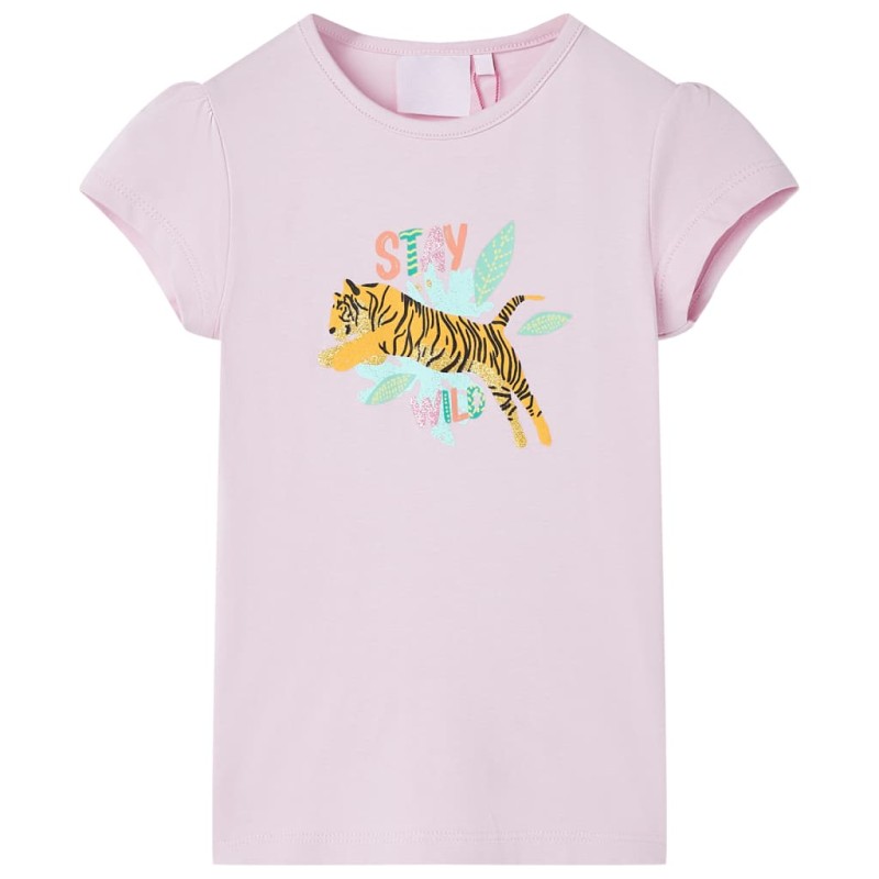 Kinder-T-Shirt Lila 128 Kinder-T-Shirt Lila 128