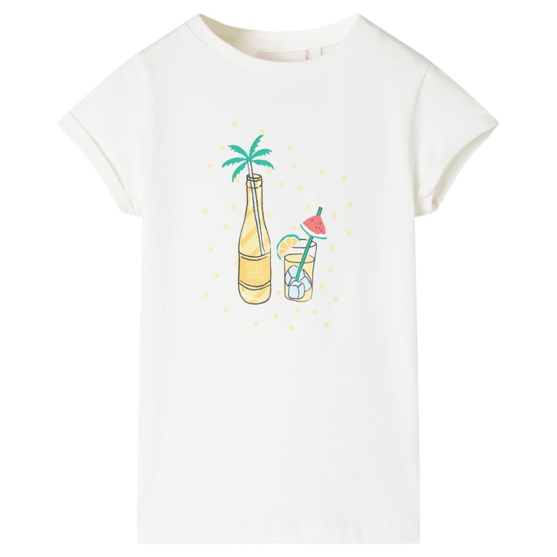 Kinder-T-Shirt Ecru 128 Kinder-T-Shirt Ecru 128