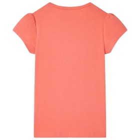 Kinder-T-Shirt Korallenrosa 116