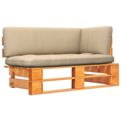 Garten-Ecksofa aus Paletten Honigbraun Kiefernholz Imprägniert
