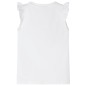 Kinder-T-Shirt mit Rüschenärmeln Weiß 92 Kinder-T-Shirt mit Rüschenärmeln Weiß 92