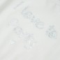 Kinder-T-Shirt mit Rüschenärmeln Weiß 92 Kinder-T-Shirt mit Rüschenärmeln Weiß 92