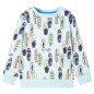 Kinder-Sweatshirt Hellblau Melange 92 Kinder-Sweatshirt Hellblau Melange 92