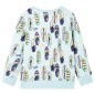 Kinder-Sweatshirt Hellblau Melange 92 Kinder-Sweatshirt Hellblau Melange 92