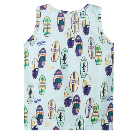 Kinder-Tanktop Hellblau Melange 128