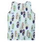 Kinder-Tanktop Hellblau Melange 128 Kinder-Tanktop Hellblau Melange 128