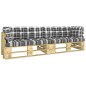 2-Sitzer-Palettensofa mit Kissen Grün Imprägniertes Kiefernholz 2-Sitzer-Palettensofa mit Kissen Grün Imprägniertes Kiefernholz