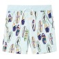 Kindershorts mit Kordelzug Sanftblau Melange 116 Kindershorts mit Kordelzug Sanftblau Melange 116