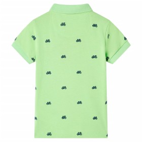 Kinder-Poloshirt Neongrün 92