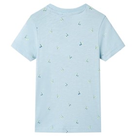 Kinder-T-Shirt Hellblau 140