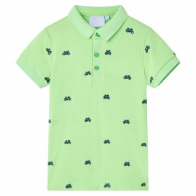 Kinder-Poloshirt Neongrün 116