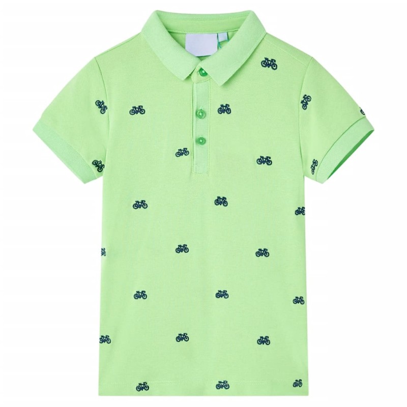 Kinder-Poloshirt Neongrün 116 Kinder-Poloshirt Neongrün 116