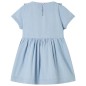 Kinderkleid mit Rüschen Hellblau 128 Kinderkleid mit Rüschen Hellblau 128