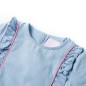 Kinderkleid mit Rüschen Hellblau 128 Kinderkleid mit Rüschen Hellblau 128