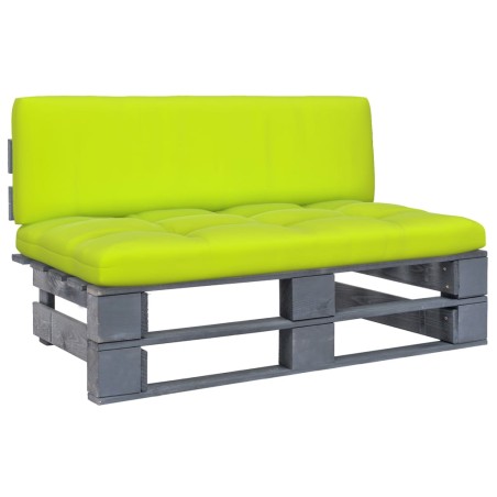 Outdoor-Mittelsofa Paletten Imprägniertes Kiefernholz Grau