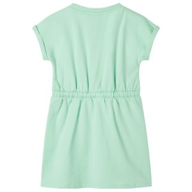 Kinderkleid mit Kordelzug Hellgrün 104