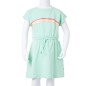 Kinderkleid mit Kordelzug Hellgrün 104 Kinderkleid mit Kordelzug Hellgrün 104