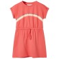 Kinderkleid mit Kordelzug Korallenrosa 128 Kinderkleid mit Kordelzug Korallenrosa 128