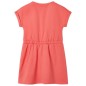 Kinderkleid mit Kordelzug Korallenrosa 128 Kinderkleid mit Kordelzug Korallenrosa 128