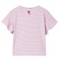 Kinder-T-Shirt mit Rüschenärmeln Lila 116 Kinder-T-Shirt mit Rüschenärmeln Lila 116