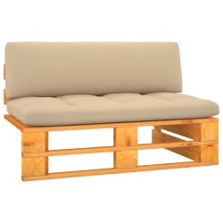 Garten-Paletten-Mittelsofa Honigbraun Imprägniertes Kiefernholz