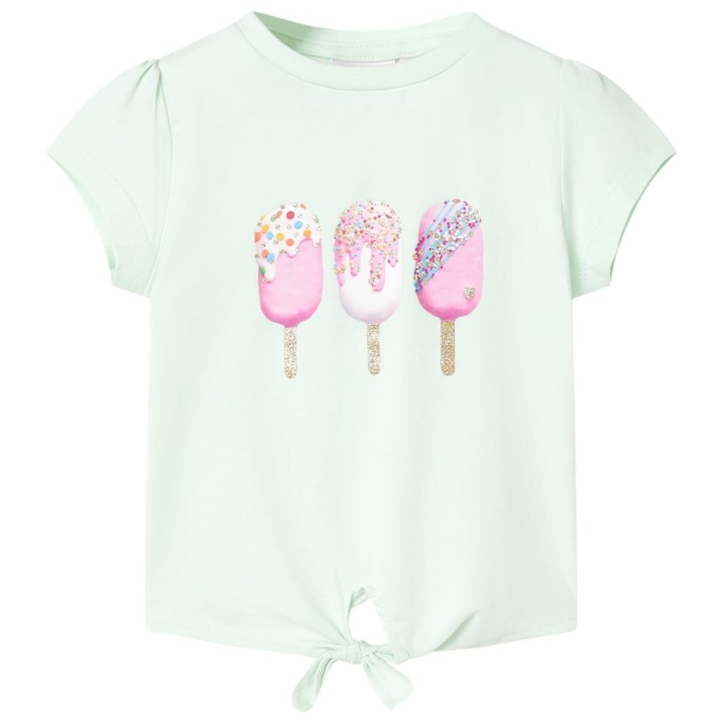 Kinder-T-Shirt Helles Minzgrün 92 Kinder-T-Shirt Helles Minzgrün 92