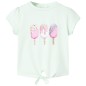 Kinder-T-Shirt Helles Minzgrün 92 Kinder-T-Shirt Helles Minzgrün 92