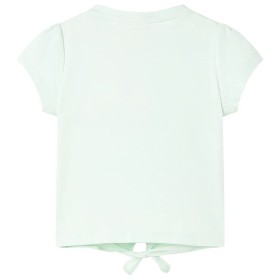 Kinder-T-Shirt Helles Minzgrün 92