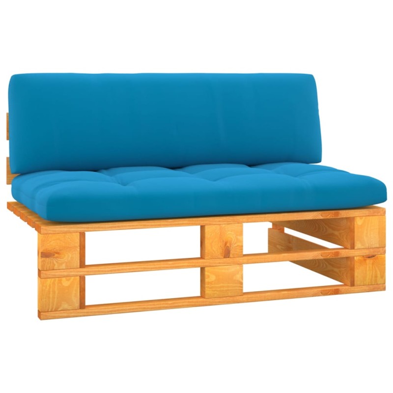 vidaXL Garten-Mittelsofa Paletten Honigbraun Imprägniertes Kiefernholz vidaXL Garten-Mittelsofa Paletten Honigbraun Imprägniertes Kiefernholz