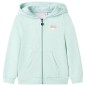 Kinder-Kapuzenpullover mit Reißverschluss Helles Minzgrün 140 Kinder-Kapuzenpullover mit Reißverschluss Helles Minzgrün 140