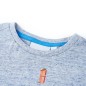 Kinder-T-Shirt Blau Melange 104 Kinder-T-Shirt Blau Melange 104