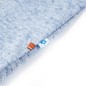 Kinder-T-Shirt Blau Melange 104 Kinder-T-Shirt Blau Melange 104