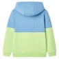 Kinder-Kapuzenpullover Blau und Zartgelb 116 Kinder-Kapuzenpullover Blau und Zartgelb 116