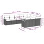 vidaXL 10-tlg. Garten-Sofagarnitur mit Kissen Beige Poly Rattan vidaXL 10-tlg. Garten-Sofagarnitur mit Kissen Beige Poly Rattan