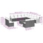 vidaXL 14-tlg. Garten-Sofagarnitur mit Kissen Schwarz Poly Rattan vidaXL 14-tlg. Garten-Sofagarnitur mit Kissen Schwarz Poly Rattan