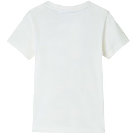 Kinder-T-Shirt Ecru 128