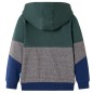 Kinder-Kapuzenpullover mit Reißverschluss Dunkelgrün 140 Kinder-Kapuzenpullover mit Reißverschluss Dunkelgrün 140