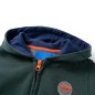 Kinder-Kapuzenpullover mit Reißverschluss Dunkelgrün 140 Kinder-Kapuzenpullover mit Reißverschluss Dunkelgrün 140