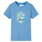 Kinder-T-Shirt Mittelblau 104 Kinder-T-Shirt Mittelblau 104
