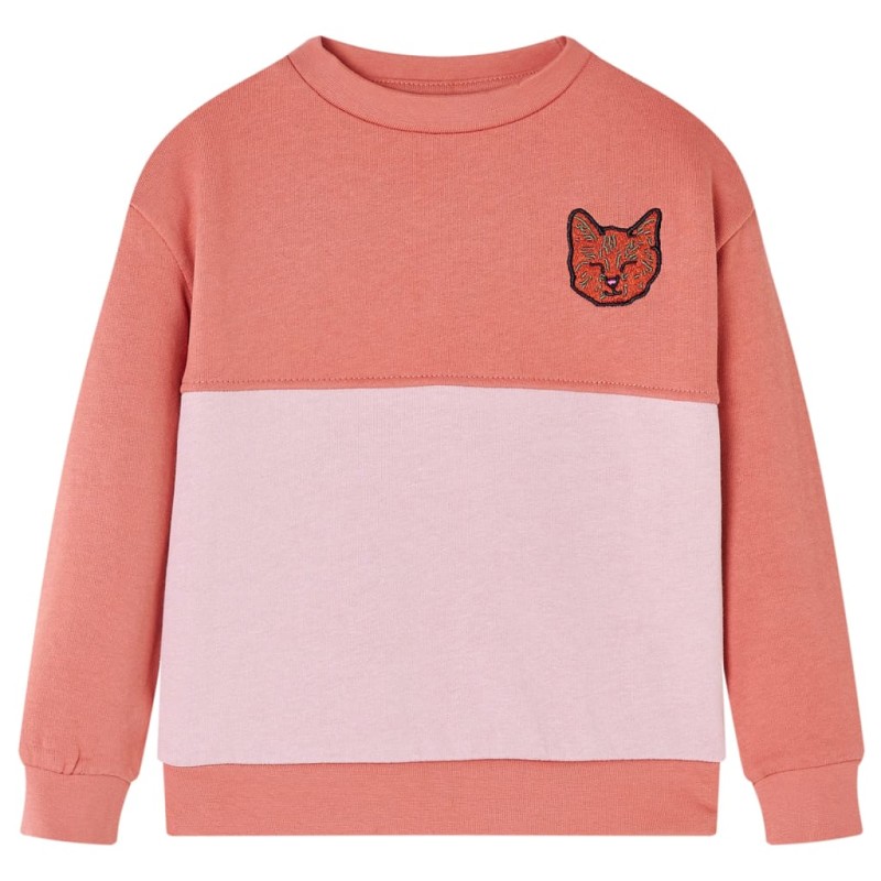 Kinder-Sweatshirt mit Farbblock Rosa 140 Kinder-Sweatshirt mit Farbblock Rosa 140